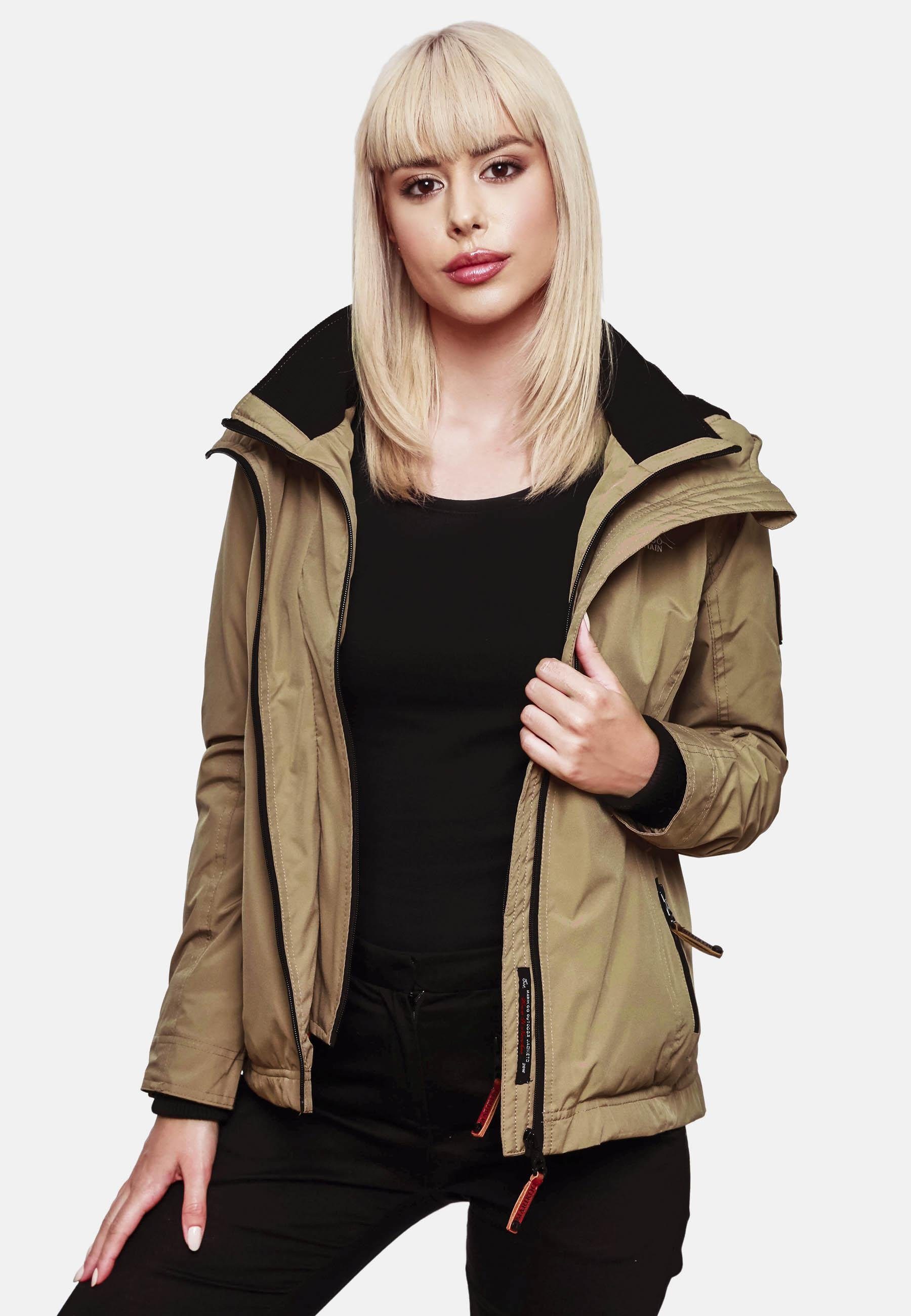 Marikoo Outdoorjacke Erdbeere sportliche Funktionsjacke mit Kapuze