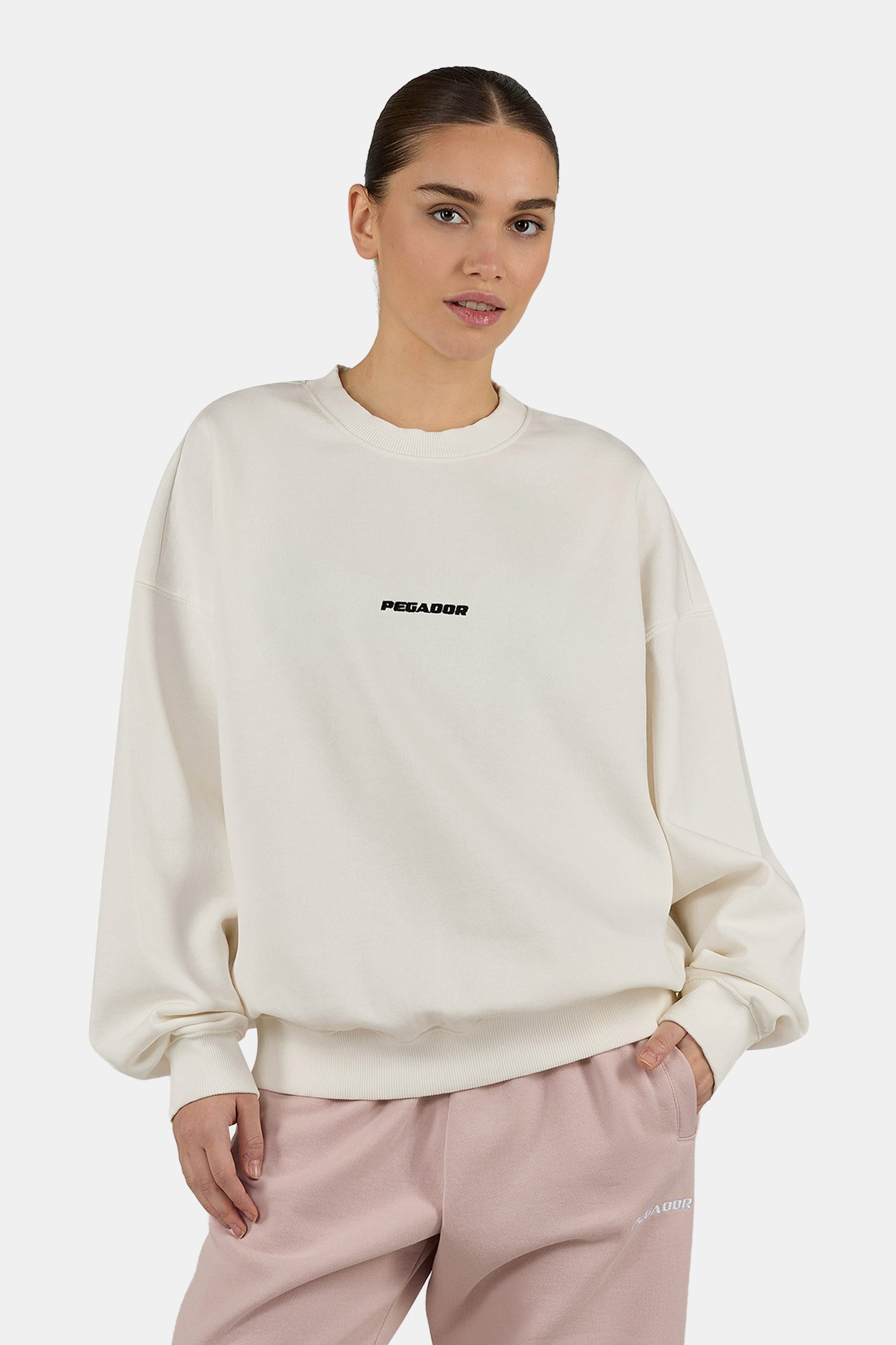 PEGADOR Sweatshirt Sela Oversized Sweater Baumwollmischung, oversize