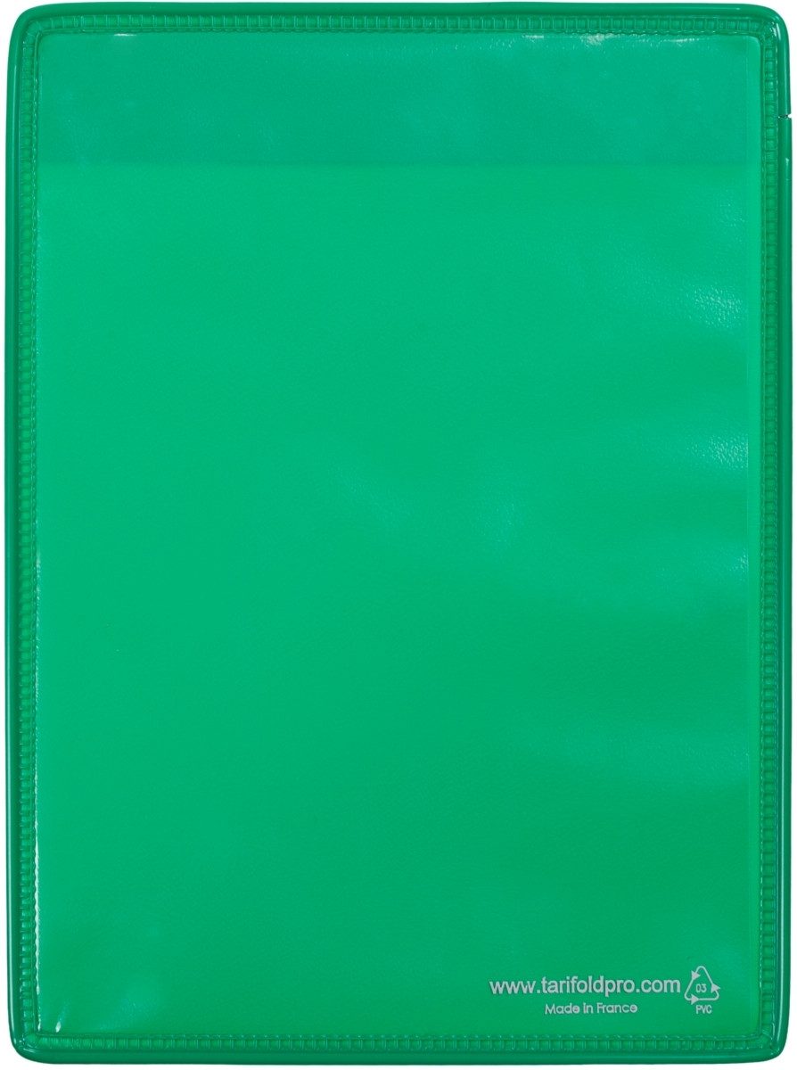 Fächermappe Kennzeichnungshülle A4 grün magnetisch PVC mit Haltedraht VE=10 Stück