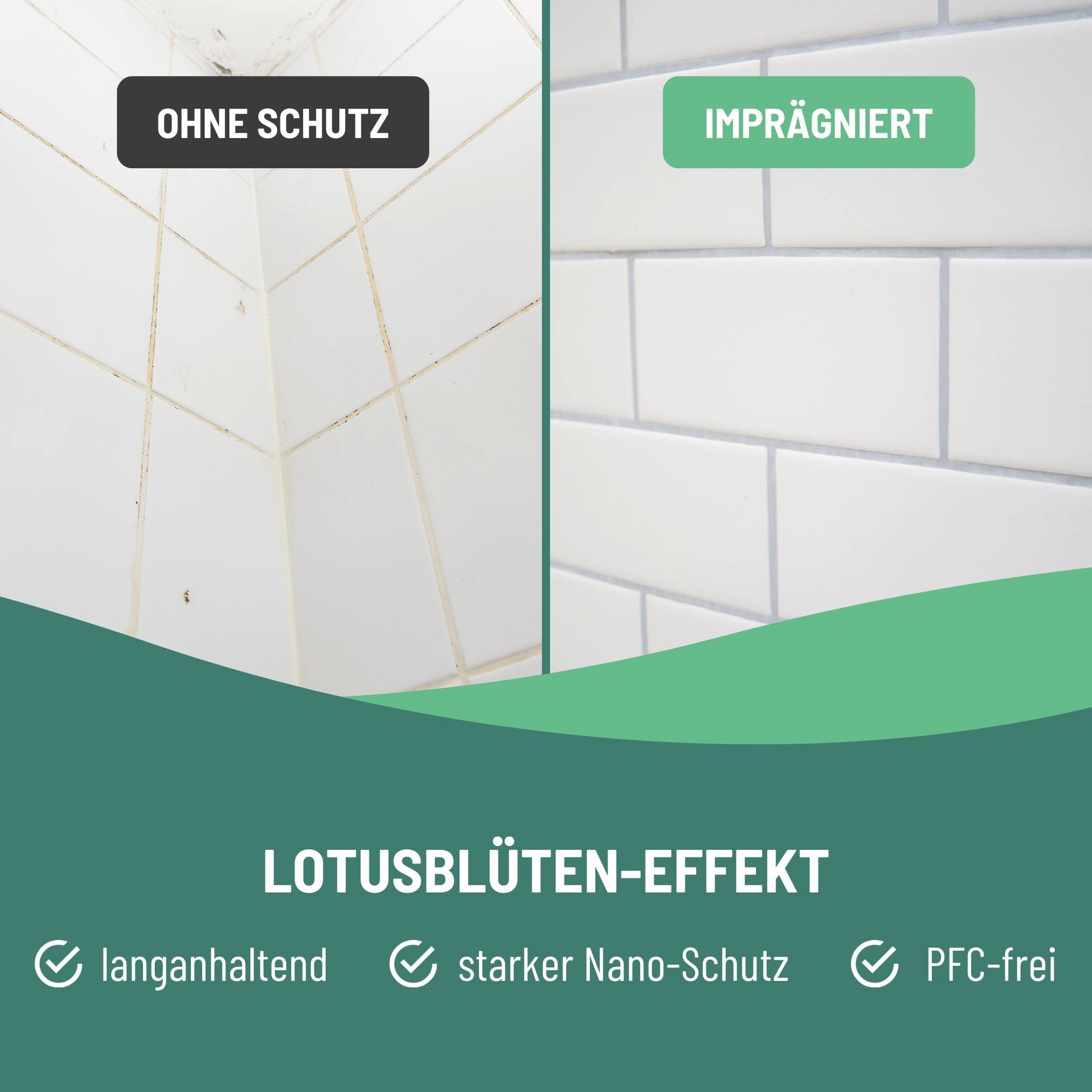 eco:fy Fliesen & Fugen Imprägnierung Imprägnierspray (1 St), Starker Schutz vor Wasser, Schimmel und Schmutz