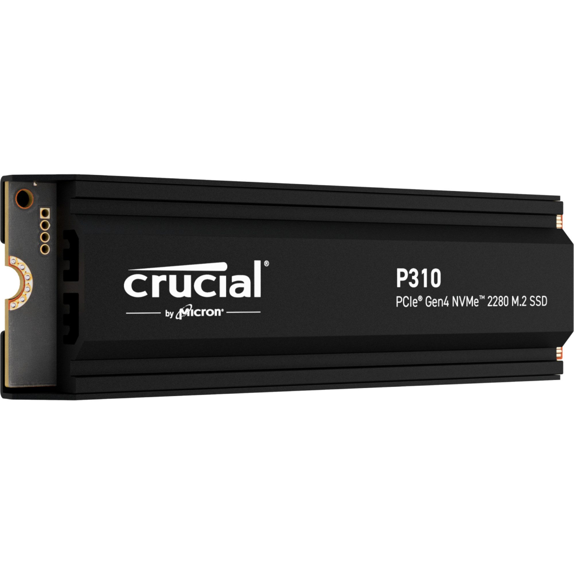 Crucial Crucial P310 2 TB mit Kühlkörper, SSD, (PCIe 4.0 interne HDD-Festplatte (2 TB) Steckkarte"