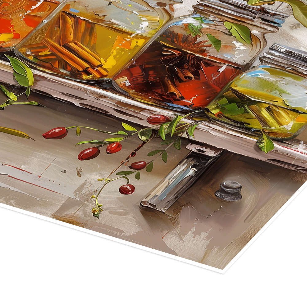 Posterlounge Wandbild Sommer auf dem Küchenregal, DejaReve, erhältlich als Poster, Leinwandbild, Wandsticker oder Acrylglasbild