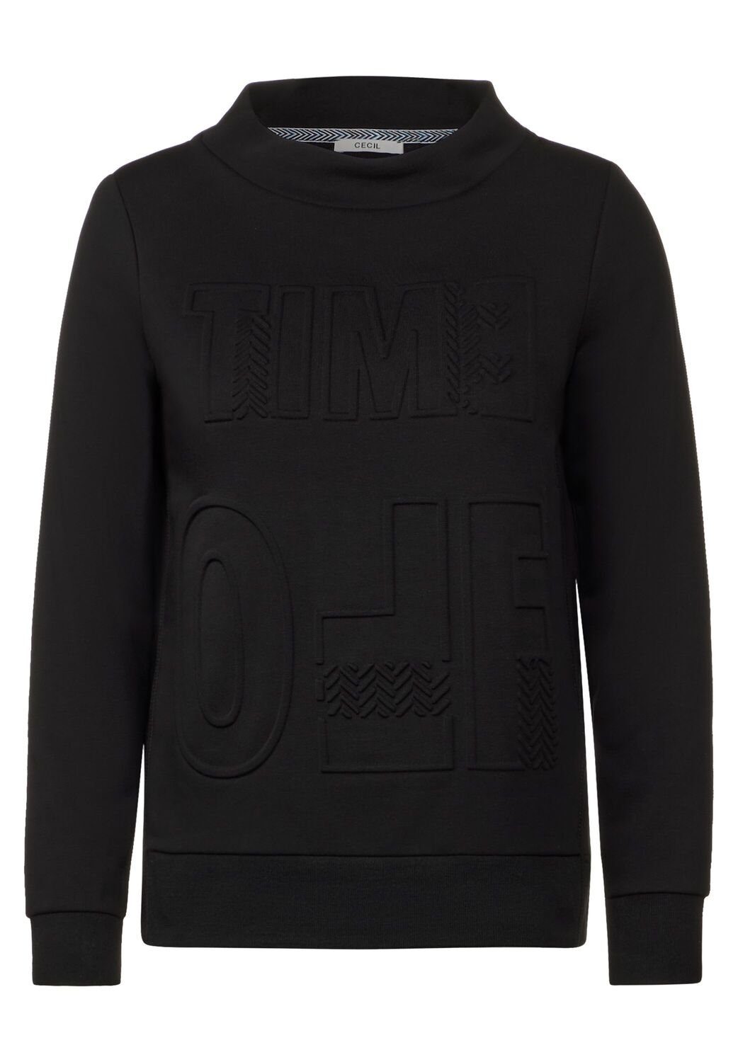 Cecil Sweatshirt Sweatshirt w. Stand-Up Collar