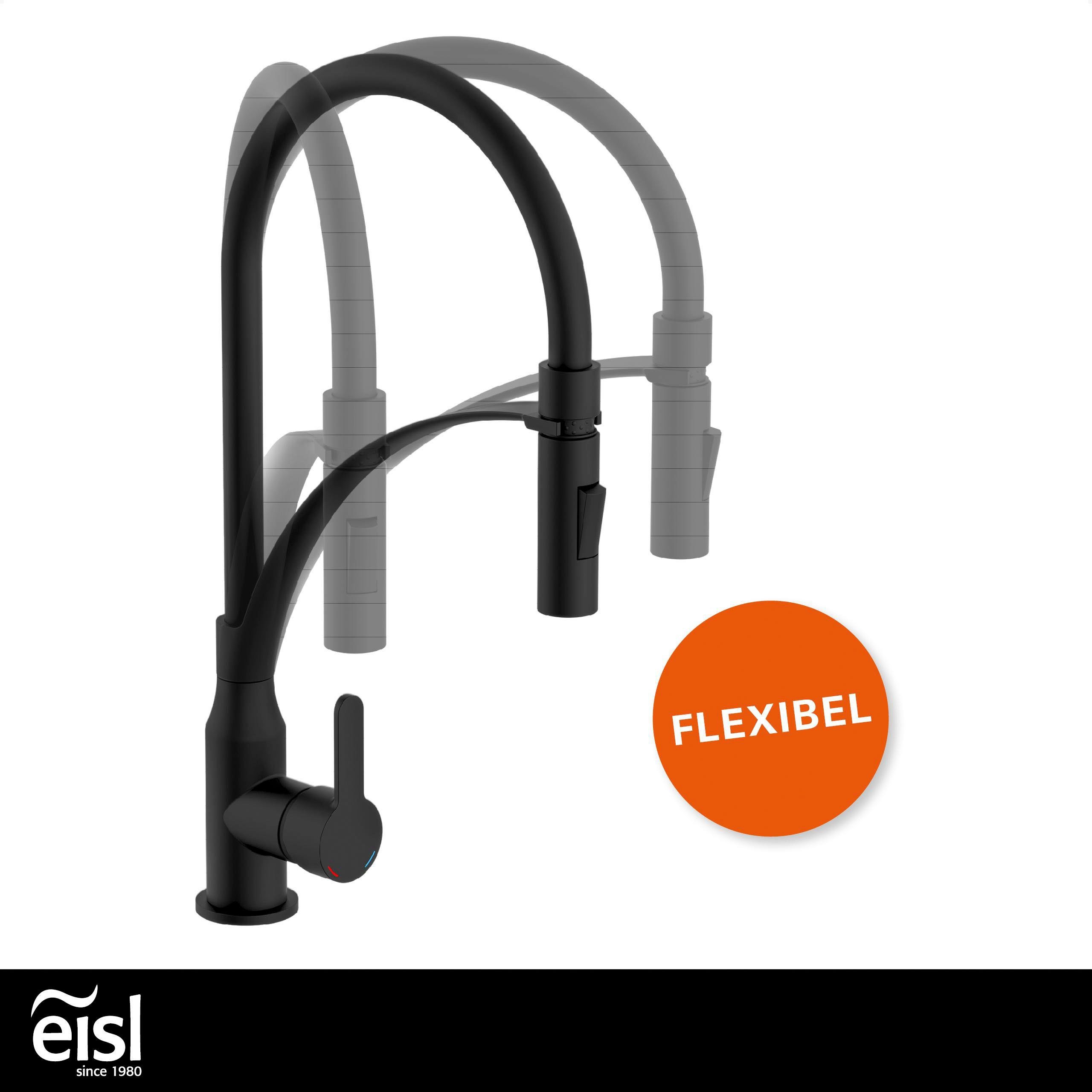 Eisl Spültischarmatur CARNEO energiesparender Cold-Start, wassersparender Eco-Click, Verbrühschutz