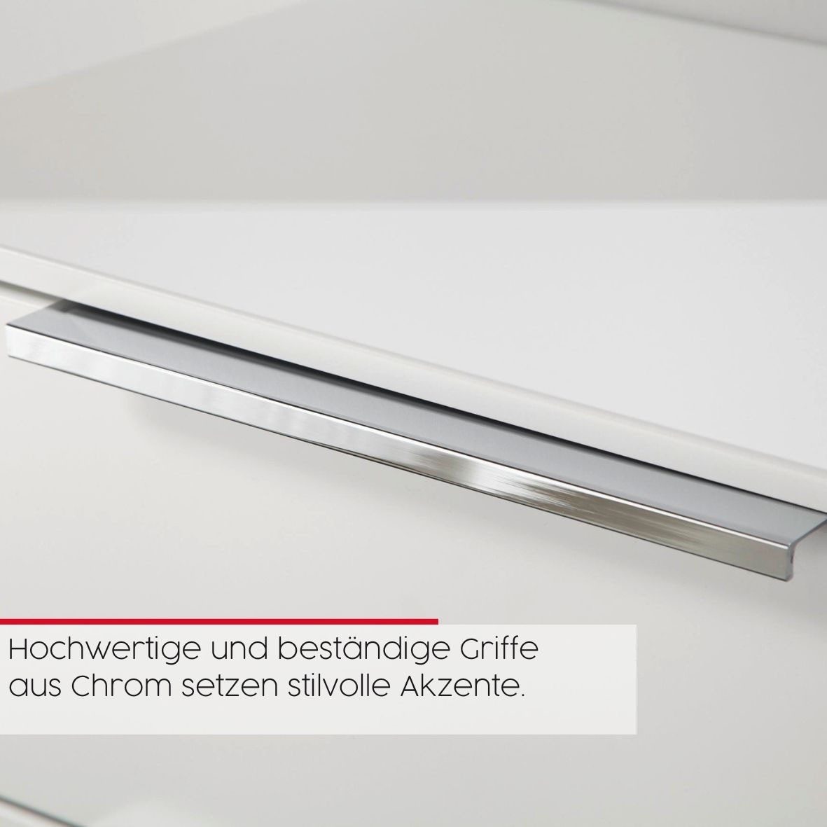 rauch Nachtkommode Nachttisch Nachtschrank Nachtkonsole FLIPP (Breite 40 cm), mit 3 Schubladen und Soft-Close-Funktion – Bild 5 von 5