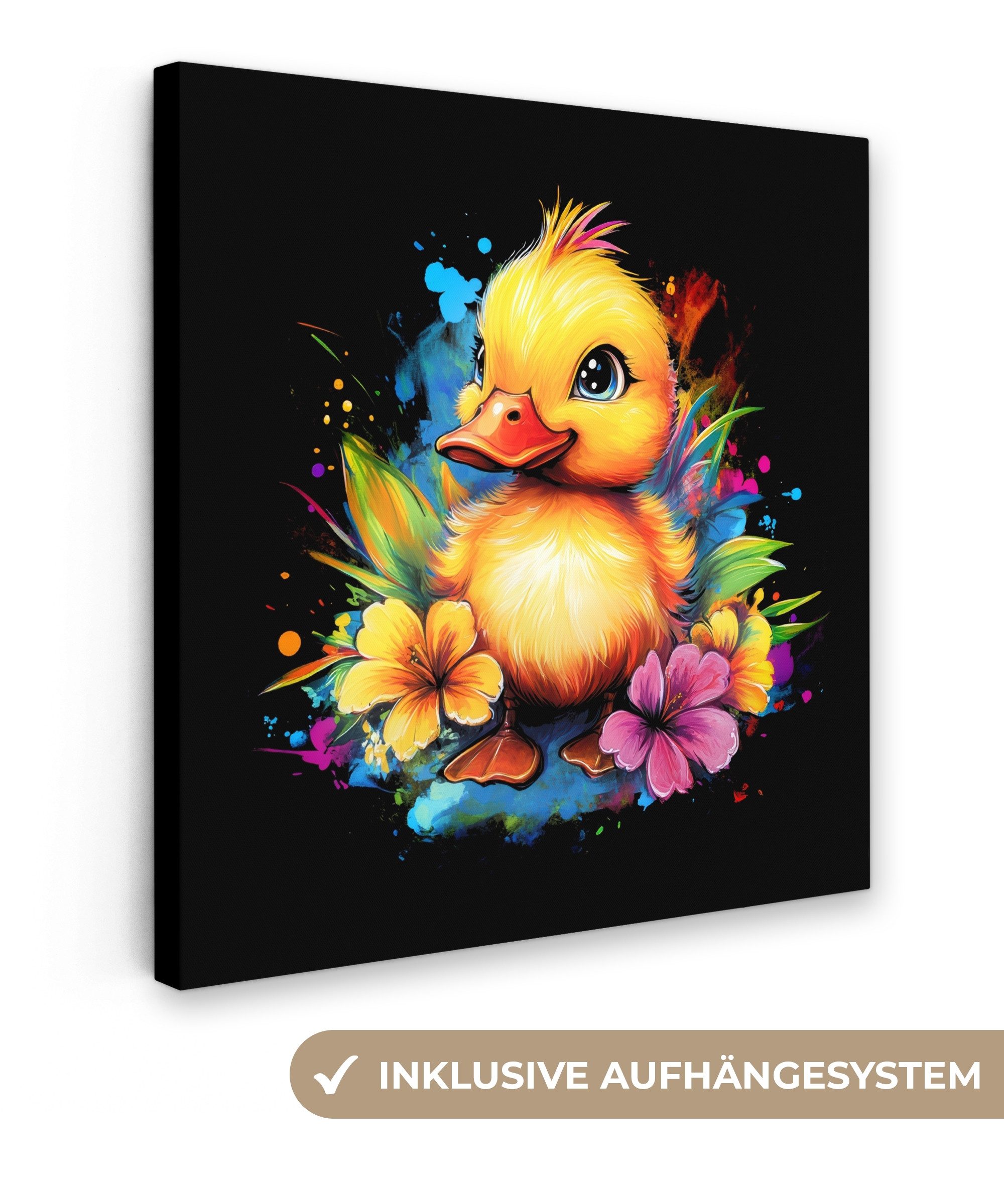 OneMillionCanvasses® Leinwandbild Graffiti - Tier - günstig online kaufen