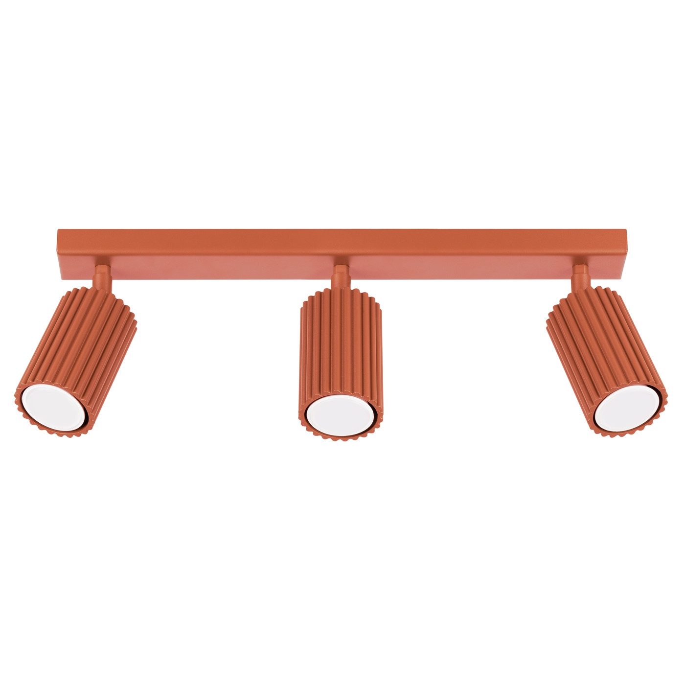SOLLUX lighting Deckenleuchte Plafond Karbon 3L Roter Ocker, Nicht enthalten