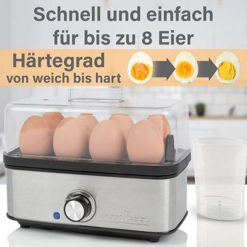 ProfiCook Eierkocher PC-EK 1275, bis zu 8 Eier, Omelett-/Pochier-Funktion