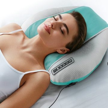 MAXXMEE Shiatsu-Massagekissen Komfort Plus - weiß/mint - 50 x 10 x 38 cm - 24W