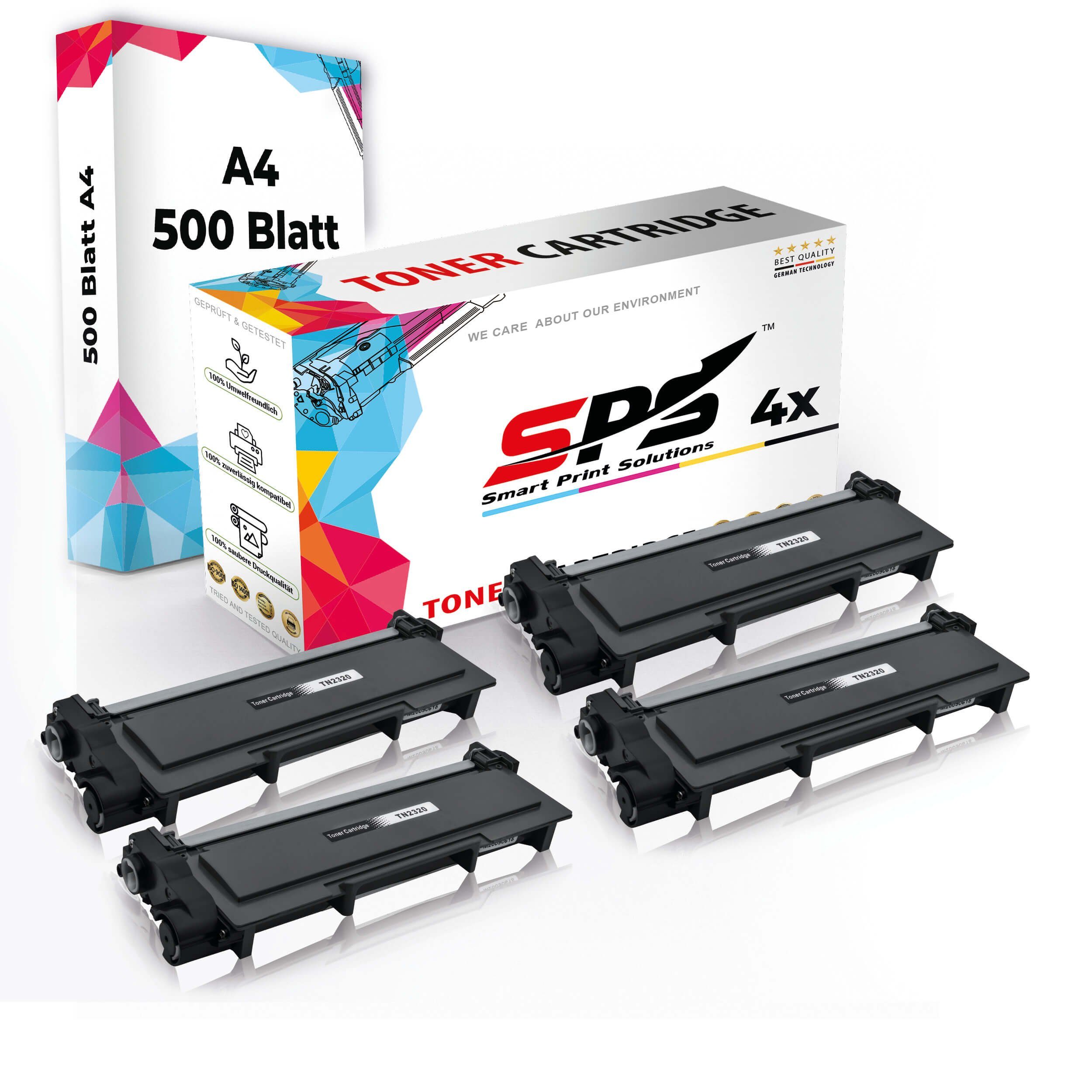 Pack) (5er + für Multipack Kompatibel Set 2520, Druckerpapier SPS 4x Tonerkartusche Brother DCP-L A4