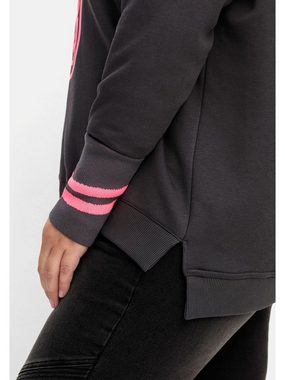 Sheego Sweatshirt Große Größen mit überschnittenen Schultern