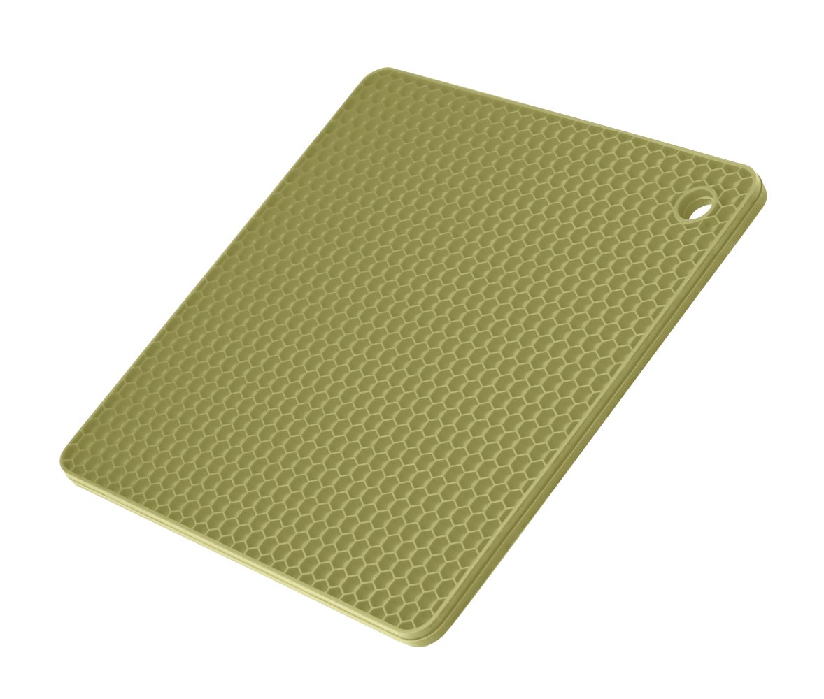 Kochblume Topflappen Waben-Untersetzer quadratisch Olive günstig online kaufen