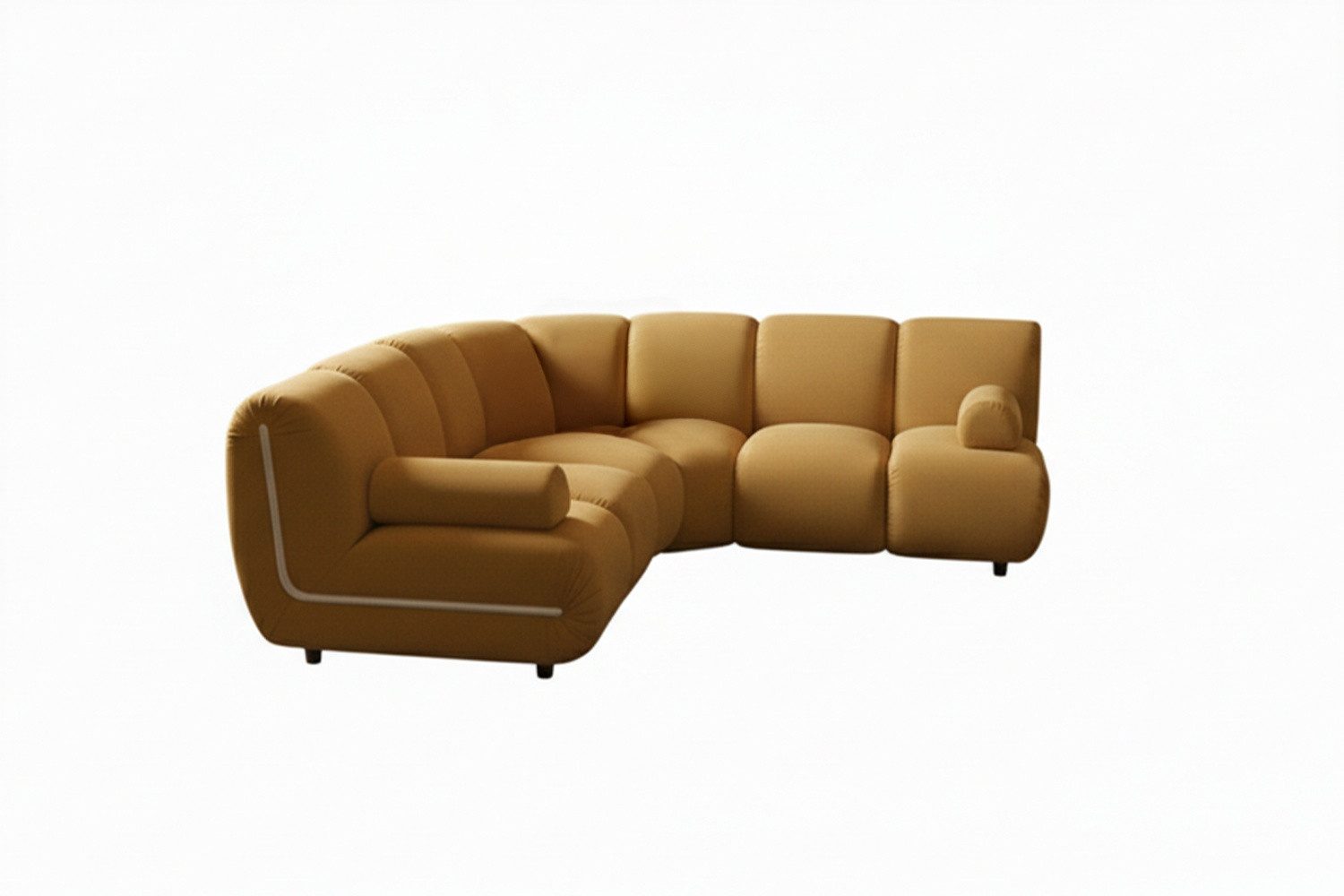 KAWOLA Sofa LAYLA – Modulares Sofa 3-tlg. – Ecksofa Samt – wandelbare Couch, Flexibel kombinierbar, bequemer Velvet-Bezug, hoher Sitzkomfort