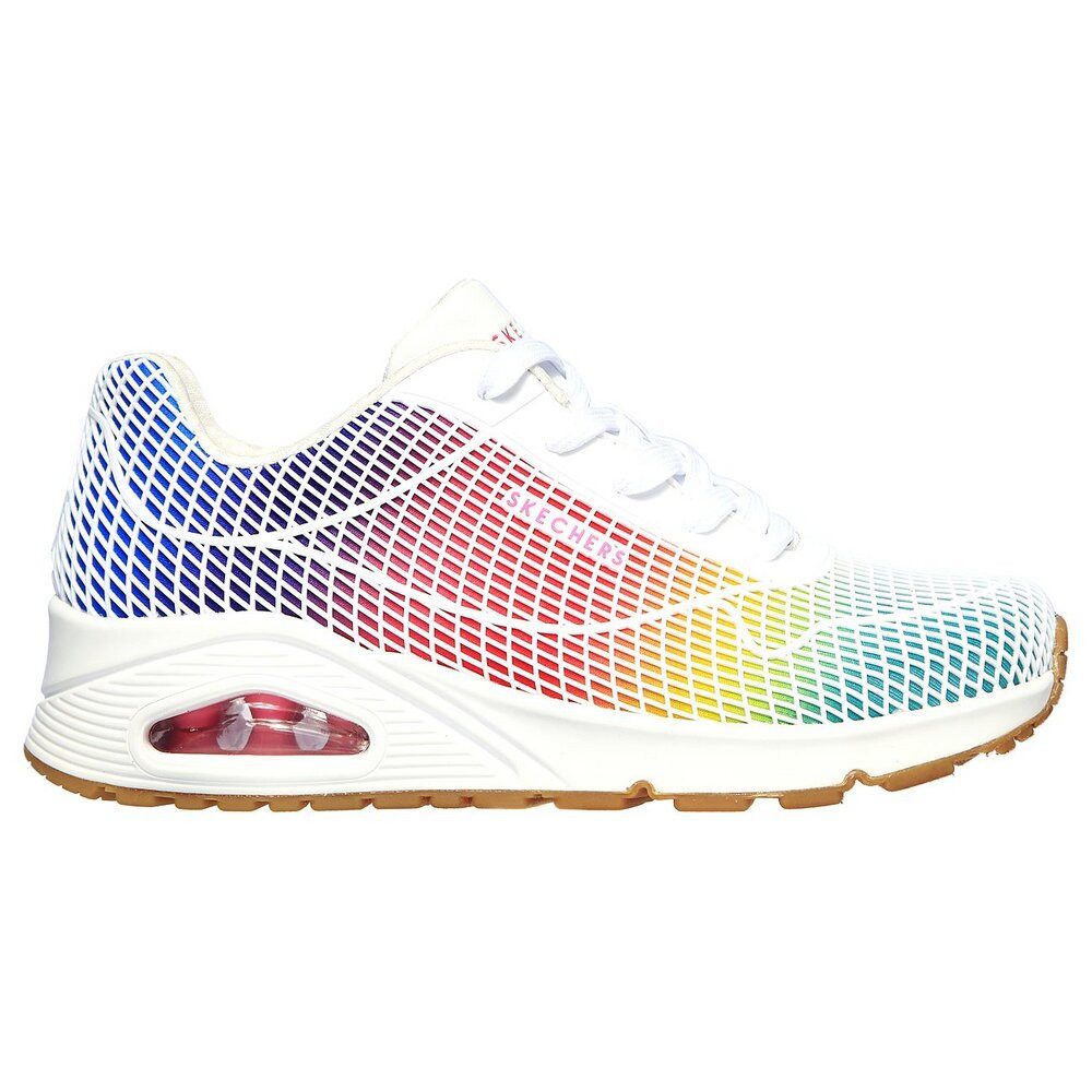 Skechers – Street Uno: Eye Catching – Weiß Schnürschuh