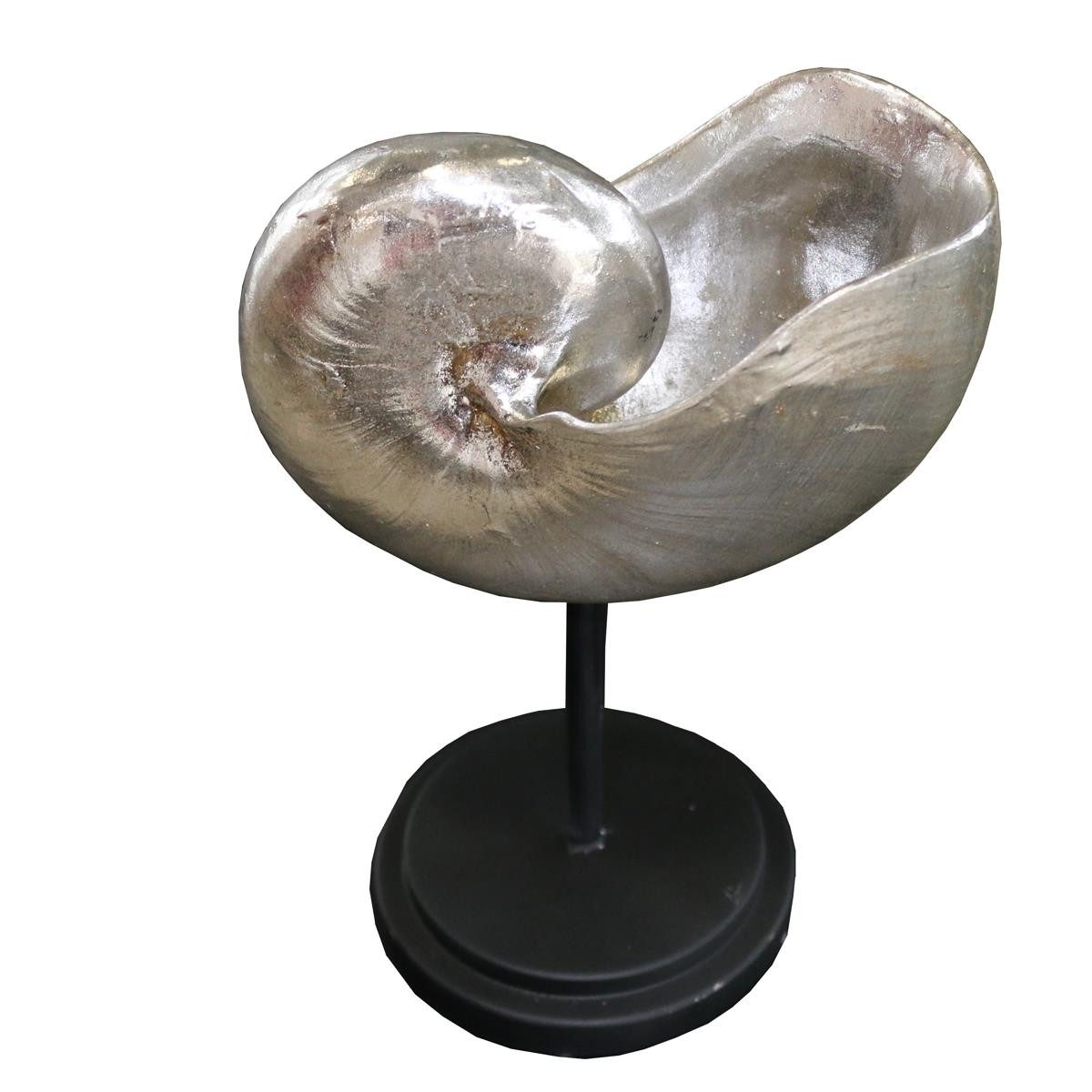Dekoobjekt 440s Tabletop Muschel silberfarben, H ca.22cm