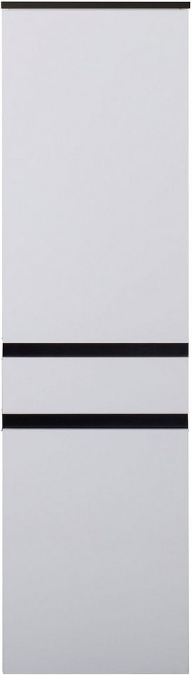 MARLIN Midischrank, Mit moderner Griffleiste in schwarz matt