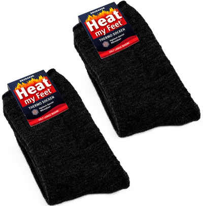 BRUBAKER Термошкарпетки extra warme Kuschelsocken (Set, 2-Paar, Heat my Feet) Wintersocken für Damen und Herren