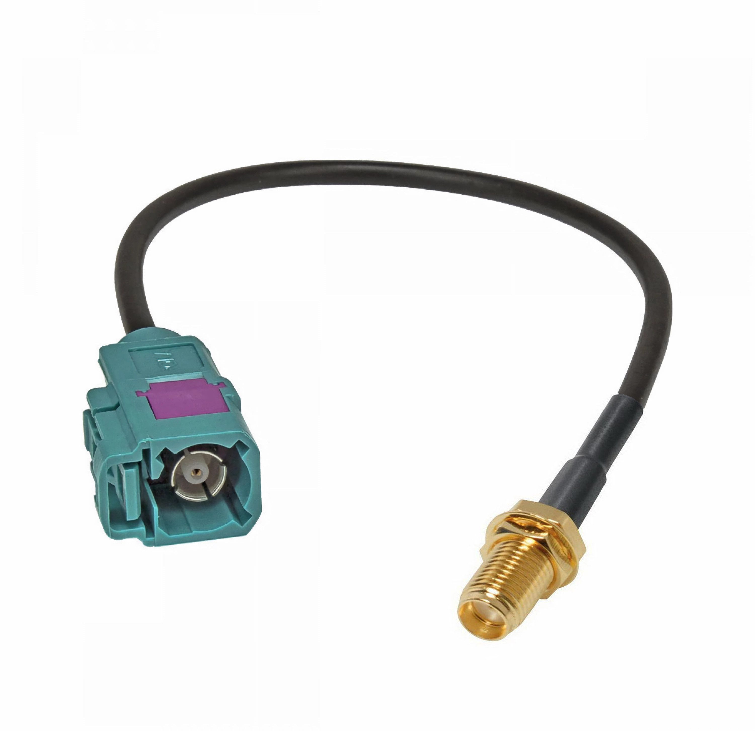 Bolwins J47 Antennenadapter FAKRA Buchse - SMA Buchse Antenne Adapter GPS Navi Elektro-Kabel, FAKRA Buchse (F), SMA Buchse (F), Adapterkabel FAKRA auf SMA (24 cm), Zuverlässige Signalübertragung, kompakt und passgenau