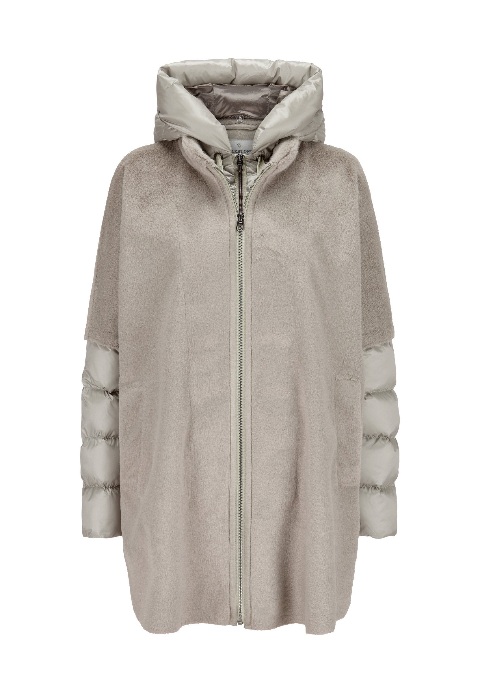 Fellimitatjacke MSAries Damen feminin Reißverschluss