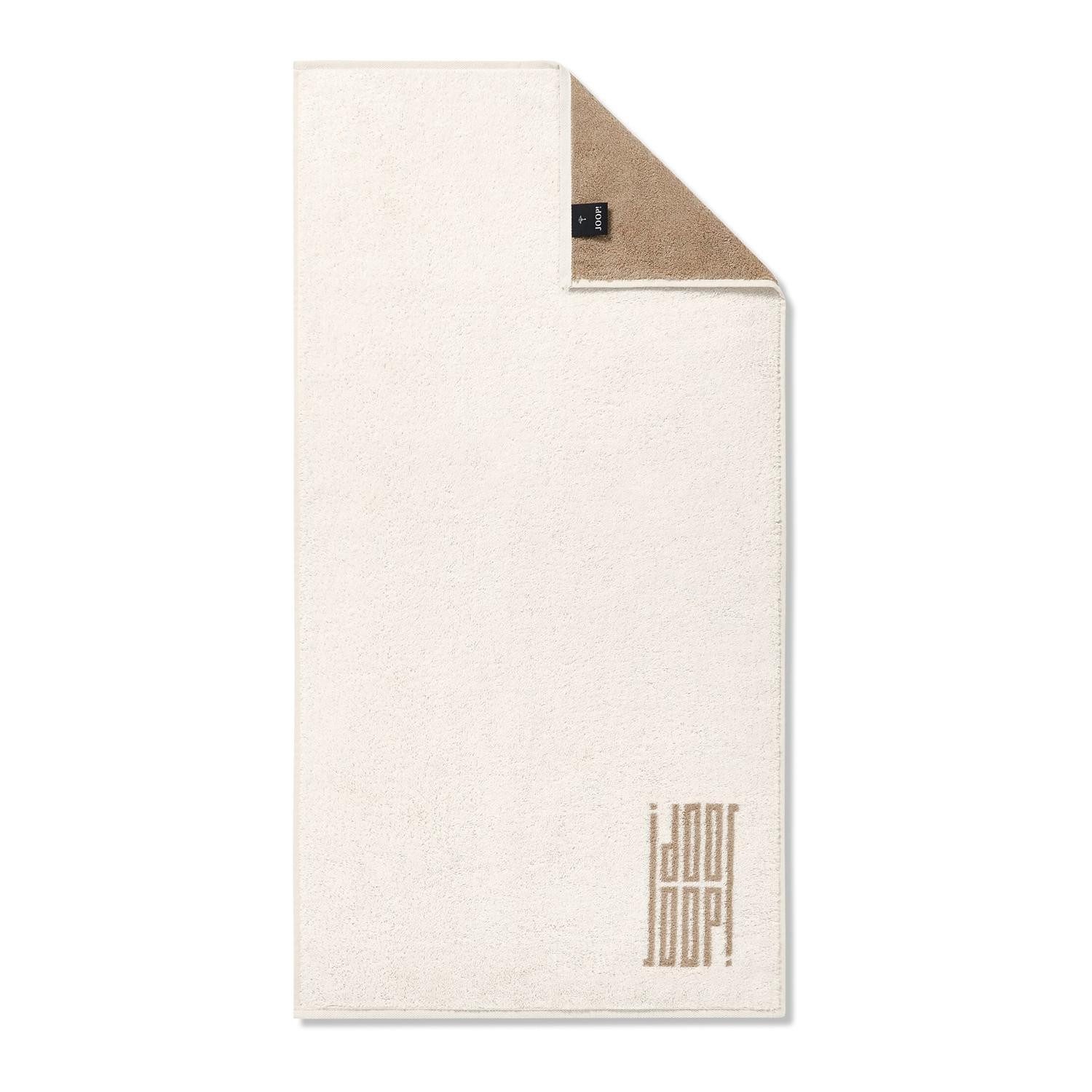 JOOP! Handtuch BARS, 50 x 100 cm, Weiß, Creme, Baumwolle (1-St), Made in Germany
