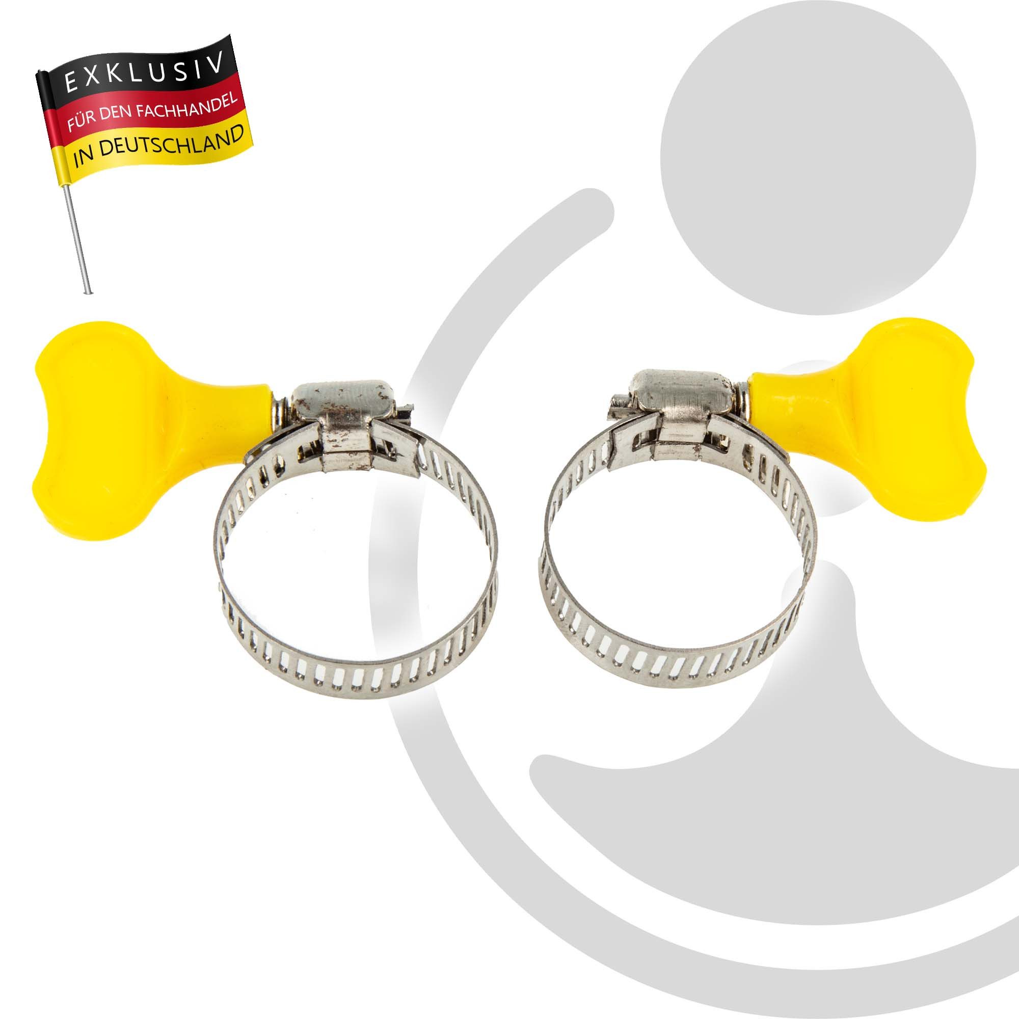 MASTERPROOF PROFESIONAL Schlauchschelle Edelstahl Schlauchschelle 2-er Set, Spannbereich Ø 19 - 29 mm