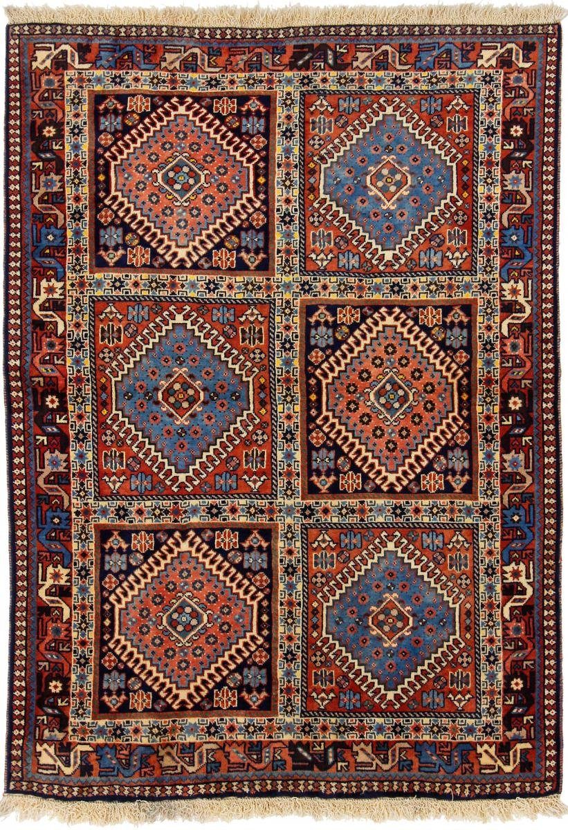 Orientteppich Yalameh Aliabad 101x147 Handgeknüpfter Orientteppich / Perserteppich, Nain Trading, rechteckig, Höhe: 12 mm