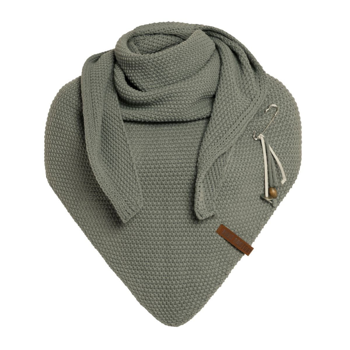 Knit Factory Strickschal Damen Dreieckschal, Dreiecktuch, Herren Schal, Bandana, Coco Urban Green