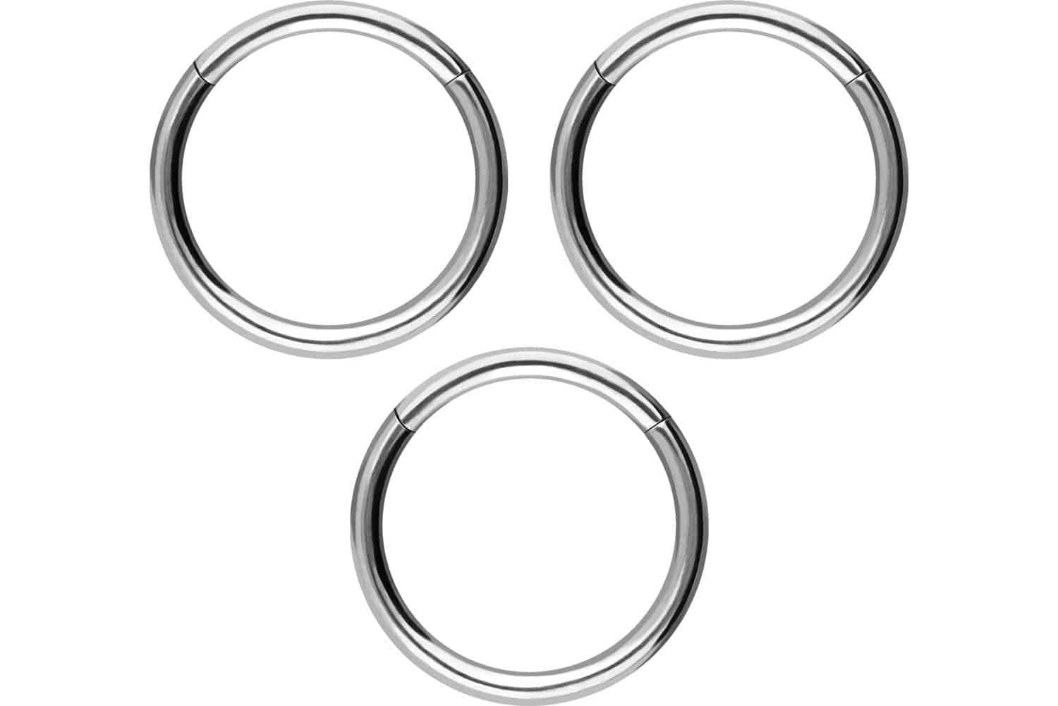Piercing-Set SET Chirurgenstahl Segmentring Clicker
