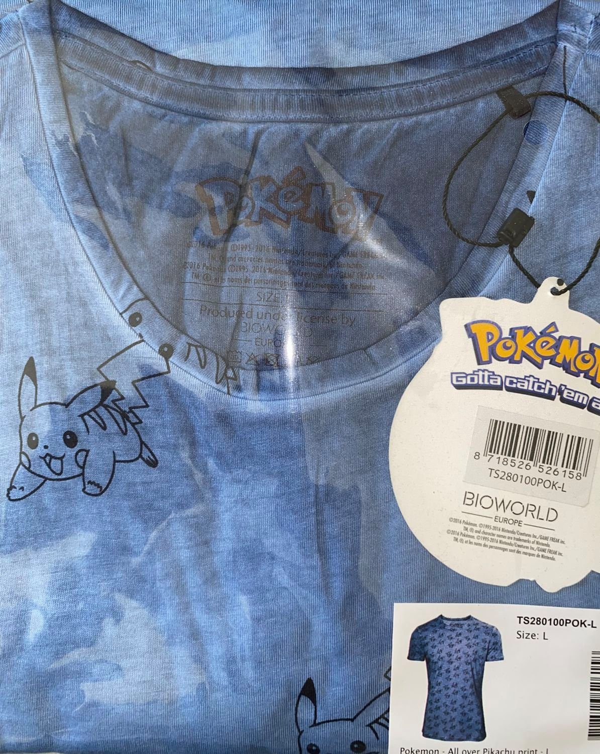 Nintendo T-Shirt Pokémon T-Shirt Blau All günstig online kaufen