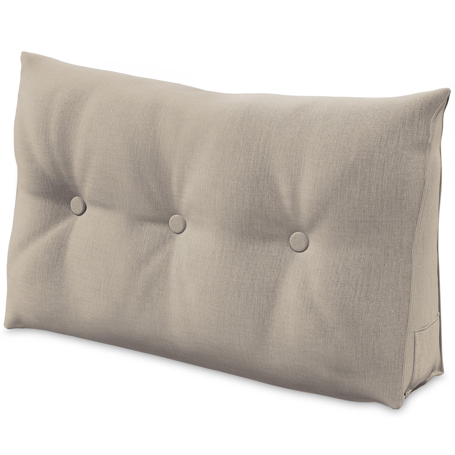 ELONEO Rückenkissen Keilkissen für Bett und Sofa, Lesekissen mit praktischem Seitenfach, 1-tlg., mit praktischem Seitenfach, Lesekissen, mit waschbarem Bezug