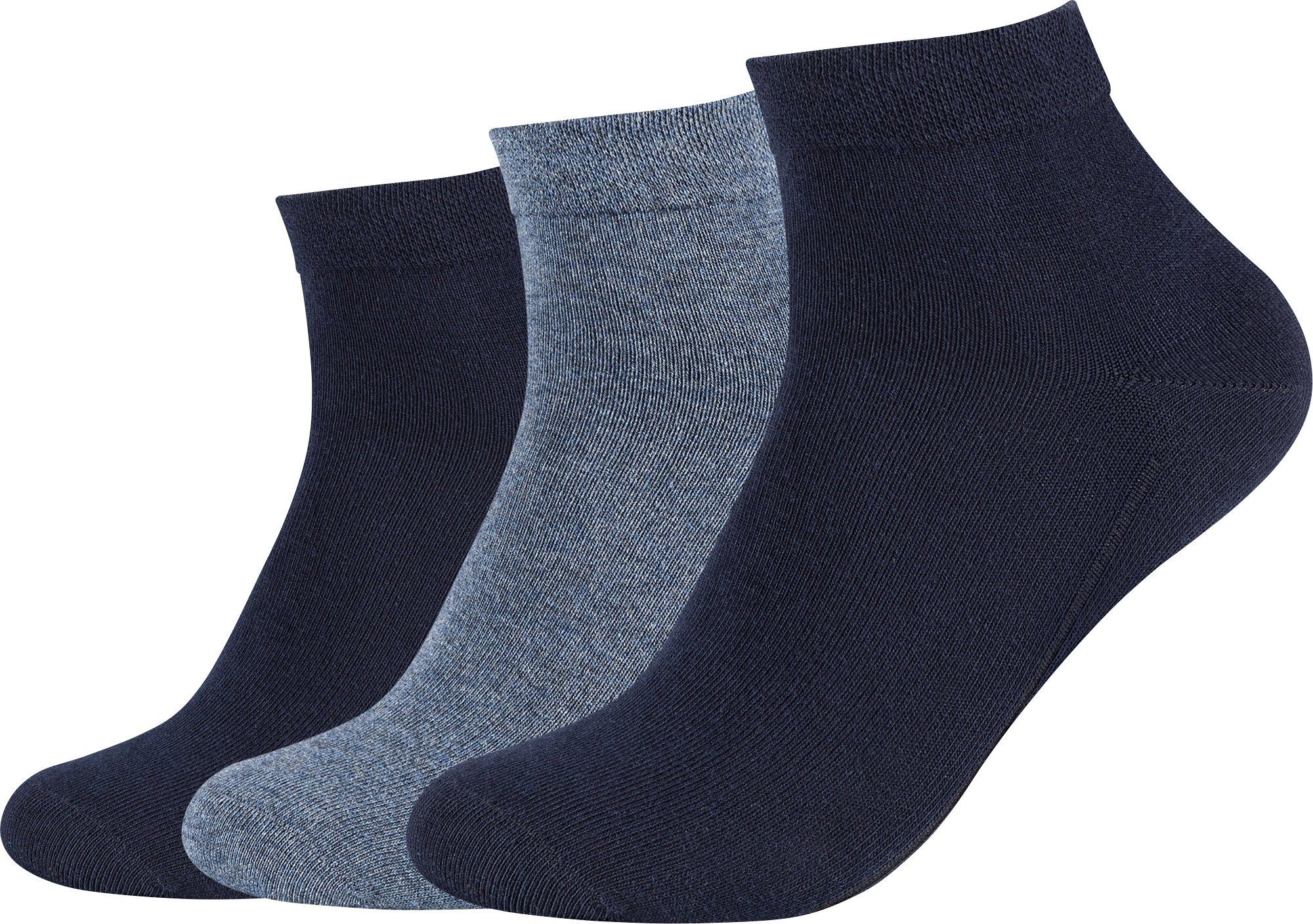 Camano Kurzsocken Bio Unisex-Kurzsocken 3 Paar Uni