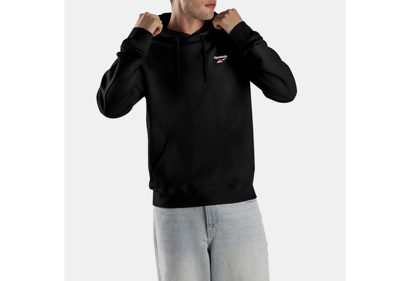 Reebok Kapuzensweatshirt ID SMALL LOGO FRENCH TERRY HOODIE mit Kapuze, aus Baumwolle, für Erwachsene