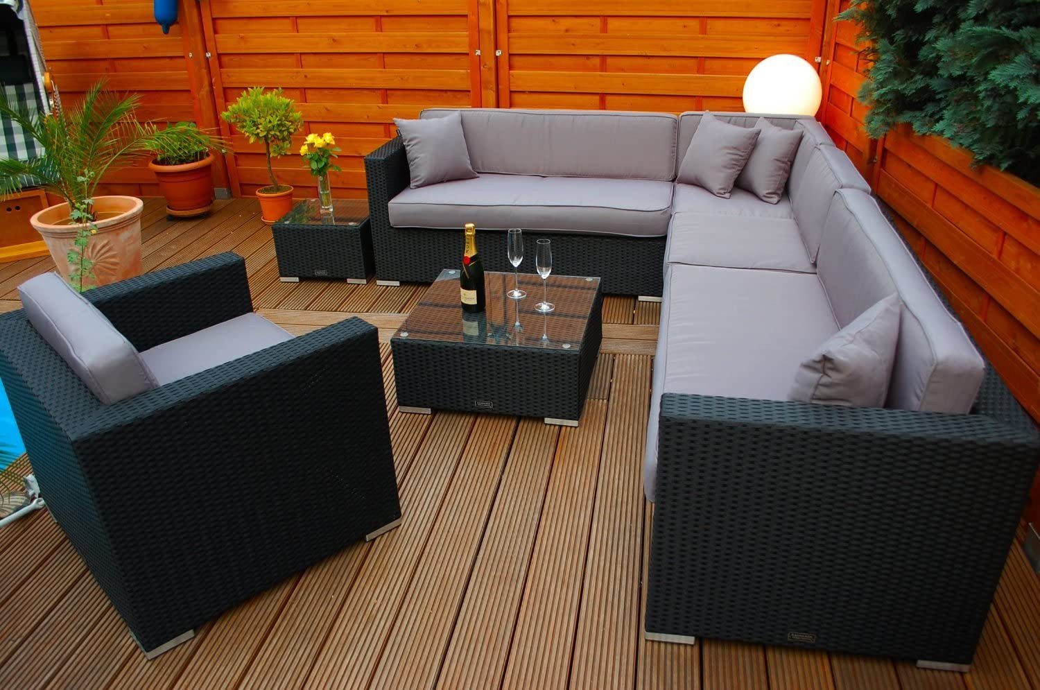 Ragnarök Möbel-Design Gartenlounge-Set Lounge Set Narvik, (Set, Ecklounge, günstig online kaufen