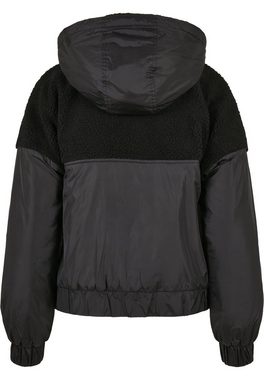 URBAN CLASSICS Winterjacke Damen Ladies Sherpa Mix Pull Over Jacket (1-St)