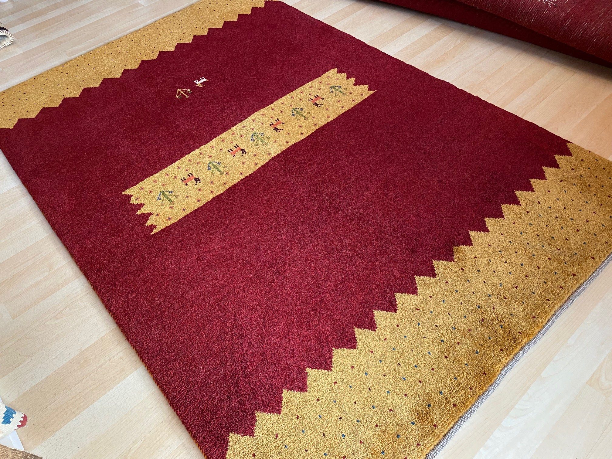 Orientteppich Original Perser mit Teppich Morgenlandbazar, 179×119 Handgeknüpft, Gabbeh Zertifikat Bozdar Einzelstück Unikat Handgeknüpft
