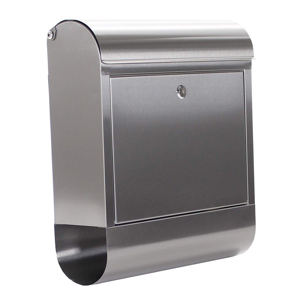 Profirst Briefkasten Mail PM 730 Briefkasten Edelstahl, Zeitungsrolle