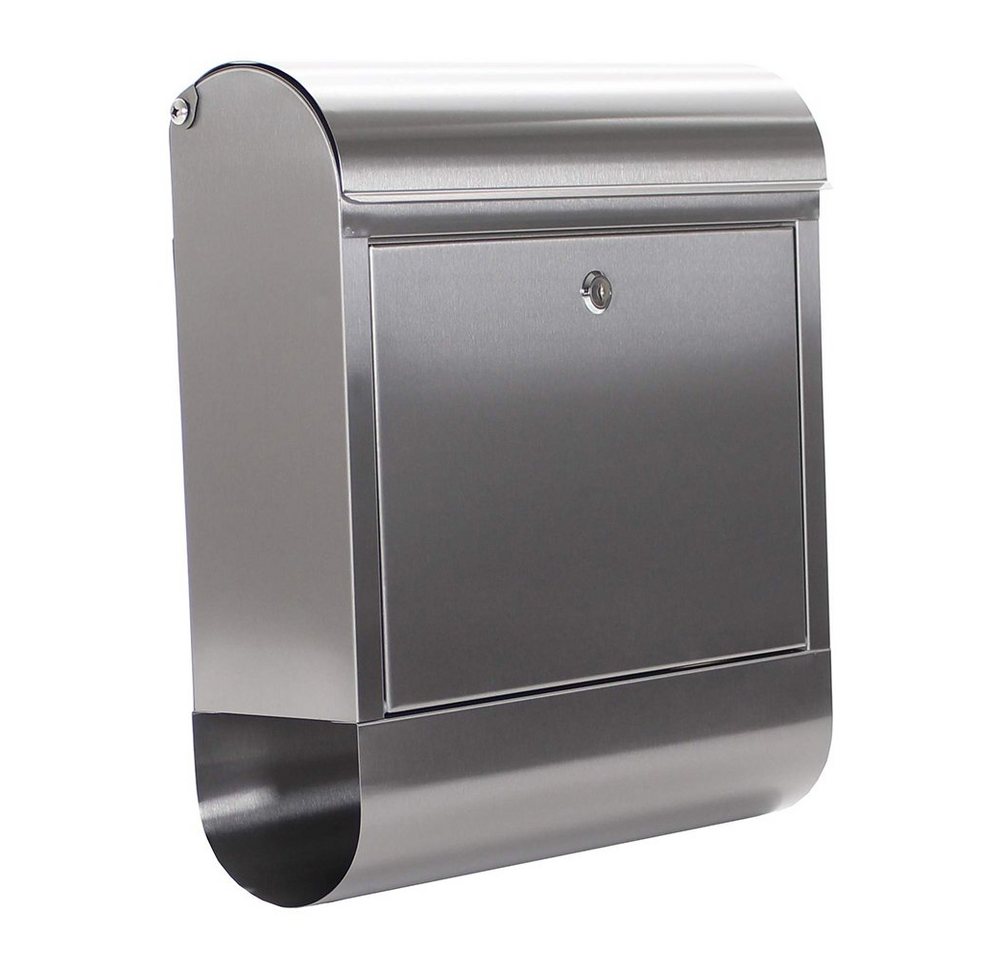 Profirst Briefkasten Mail PM 730 Briefkasten Edelstahl, Zeitungsrolle