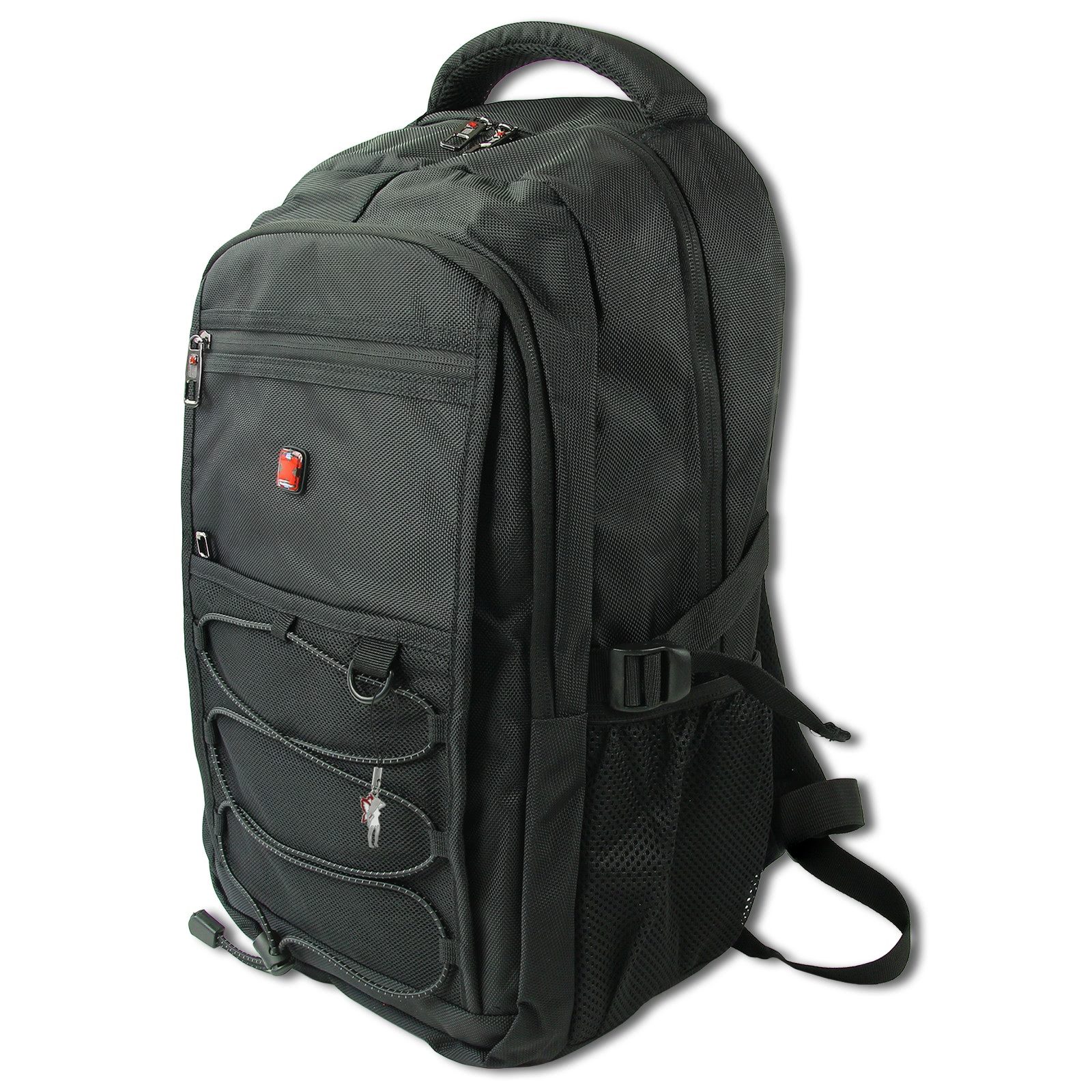 Travel N Meet Reisetasche Travel N Meet Laptoprucksack, Rucksack (Businessrucksack), Herren Business-, Freizeitrucksack Polyester, schwarz ca. 53cm hoch