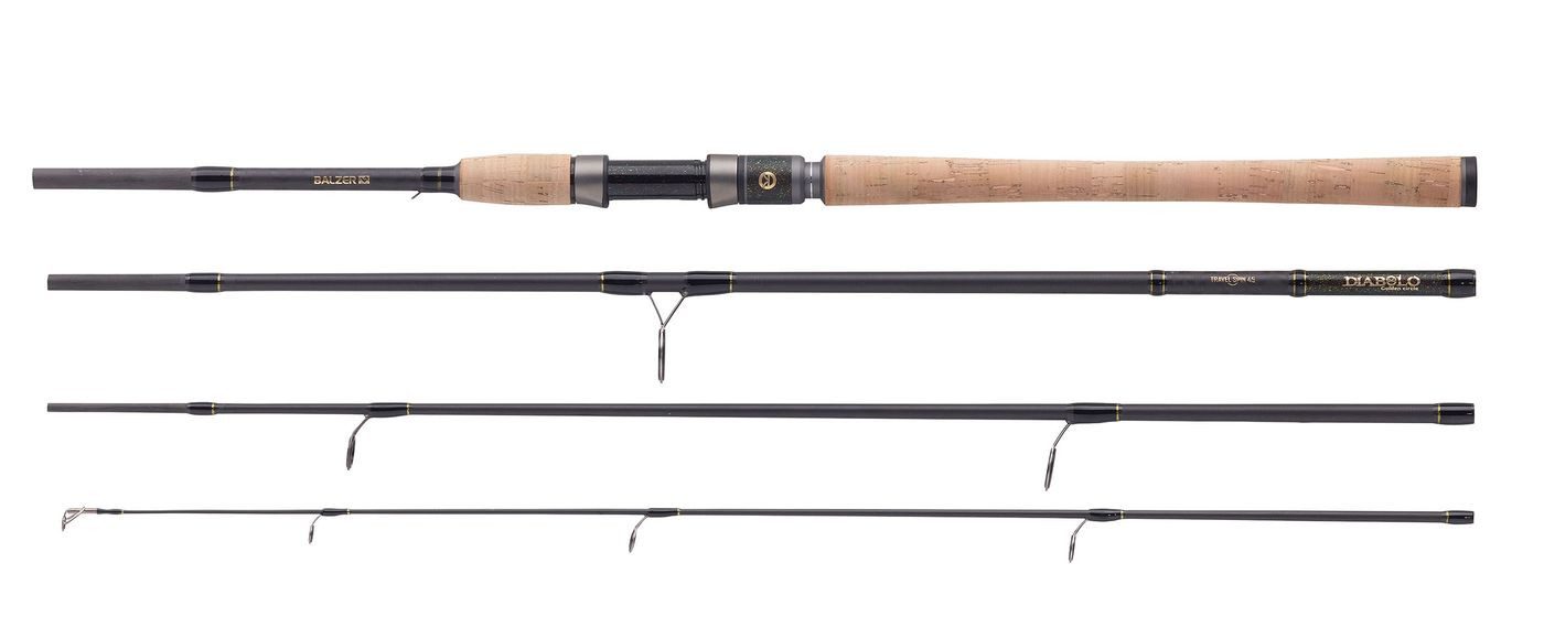 Balzer Reiserute Diabolo Golden Circle Travel Spin 45 2,40m 5-45g