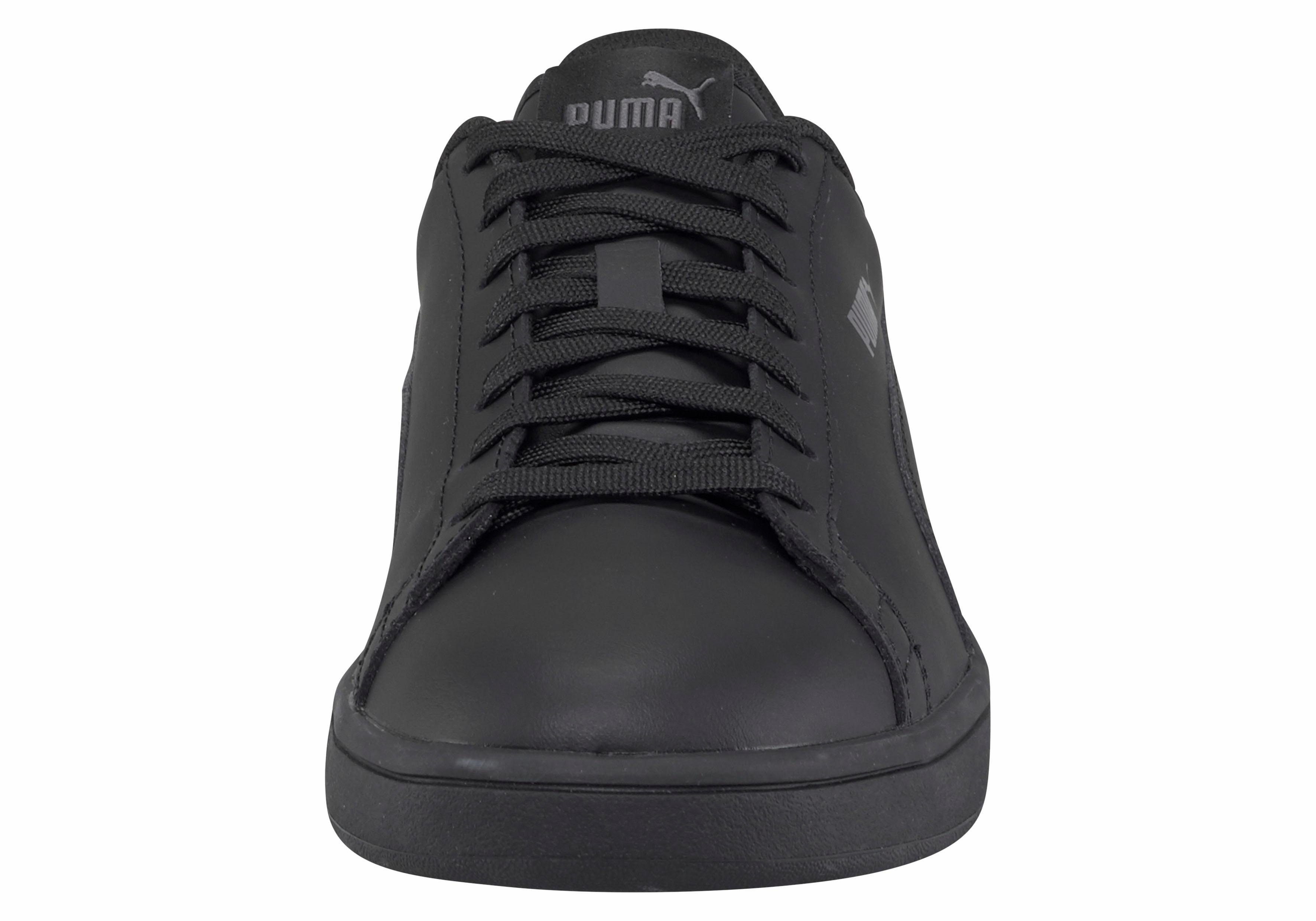 PUMA SMASH V2 L Sneaker atmungsaktives Obermaterial aus Leder und Synthetik, Schnürung
