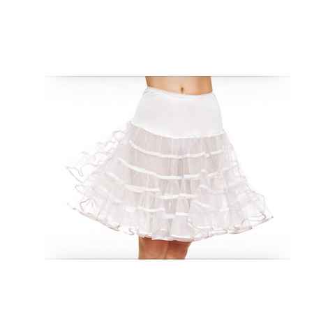 Leg Avenue Kostüm Petticoat mittellang weiß, Typisches Accessoire für Kostüme im Look der 50er/60er Jahre
