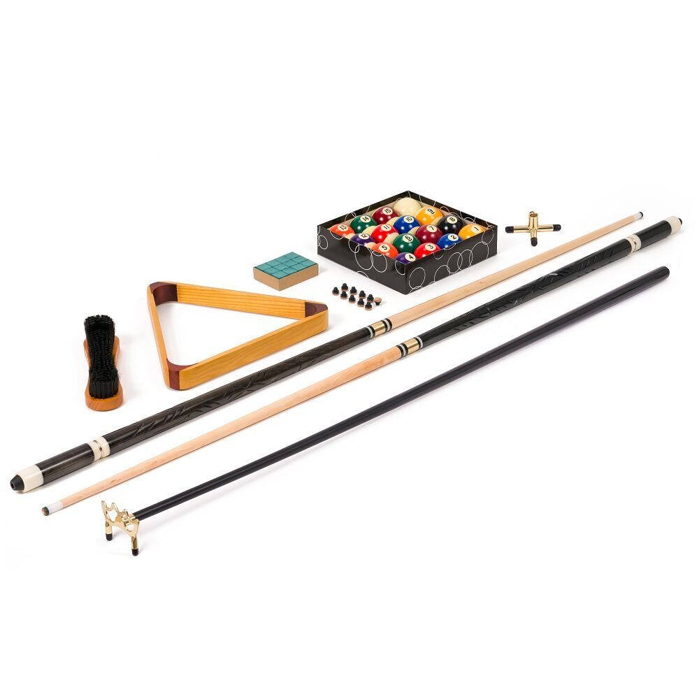 Stradivari Billardtisch Billard Zubehör-Set Starterpaket mit Spielhilfe, Billard-Starter-Paket mit Spielhilfe