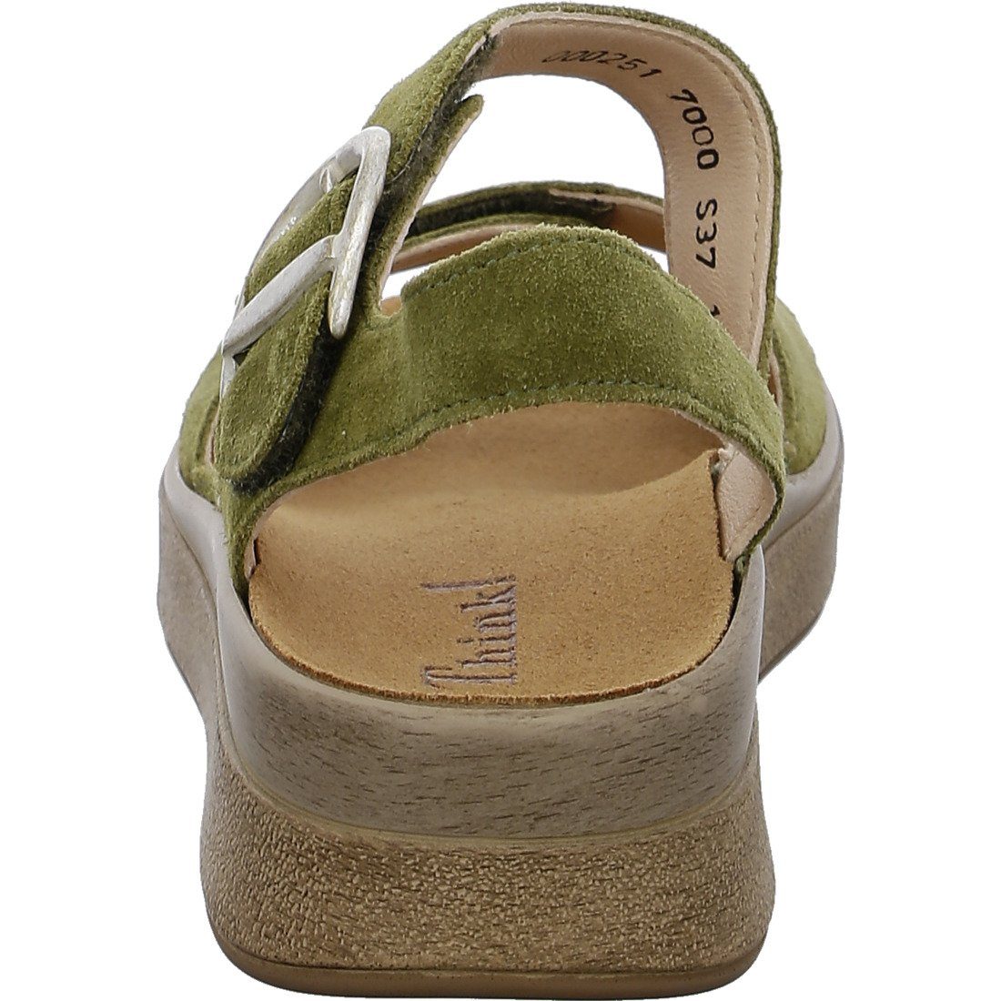 Sandalette Sandalette Think! - Schuhe, Think! Velours grün Meggie 046096