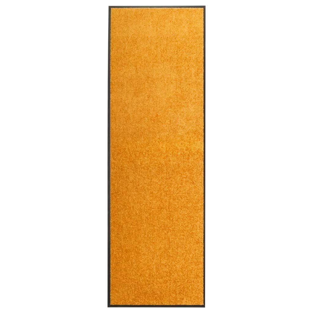 Fußmatte Fußmatte Waschbar Orange 60x180 cm, vidaXL, Rechteckig, Höhe: 0.9 mm