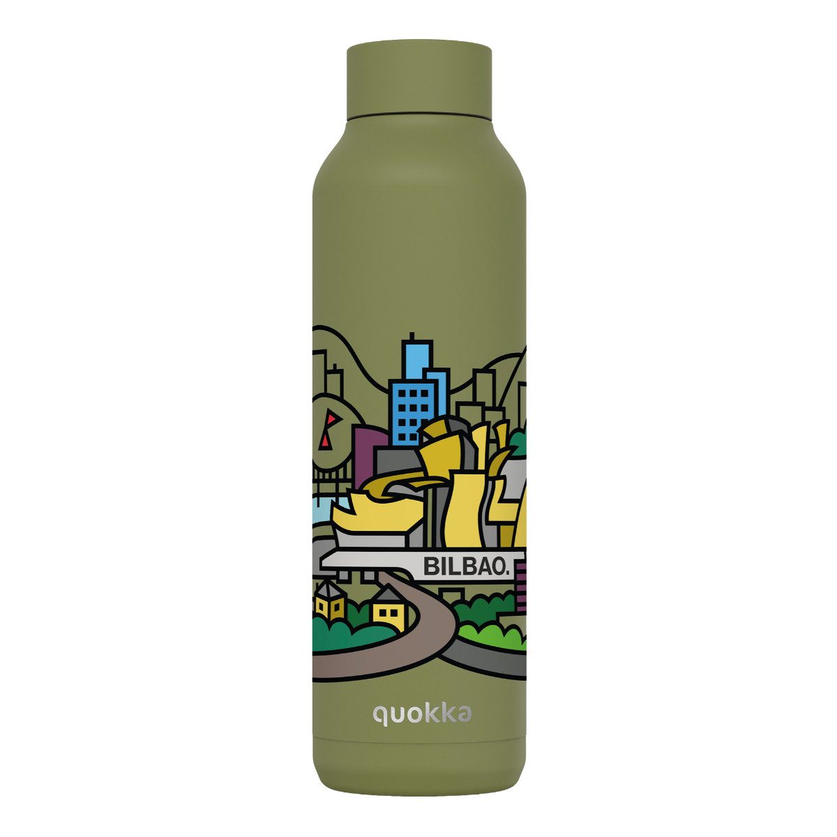 Quokka Trinkflasche Bilbao Edelstahl isoliert 630 ml Thermoflasche, Thermofunktion