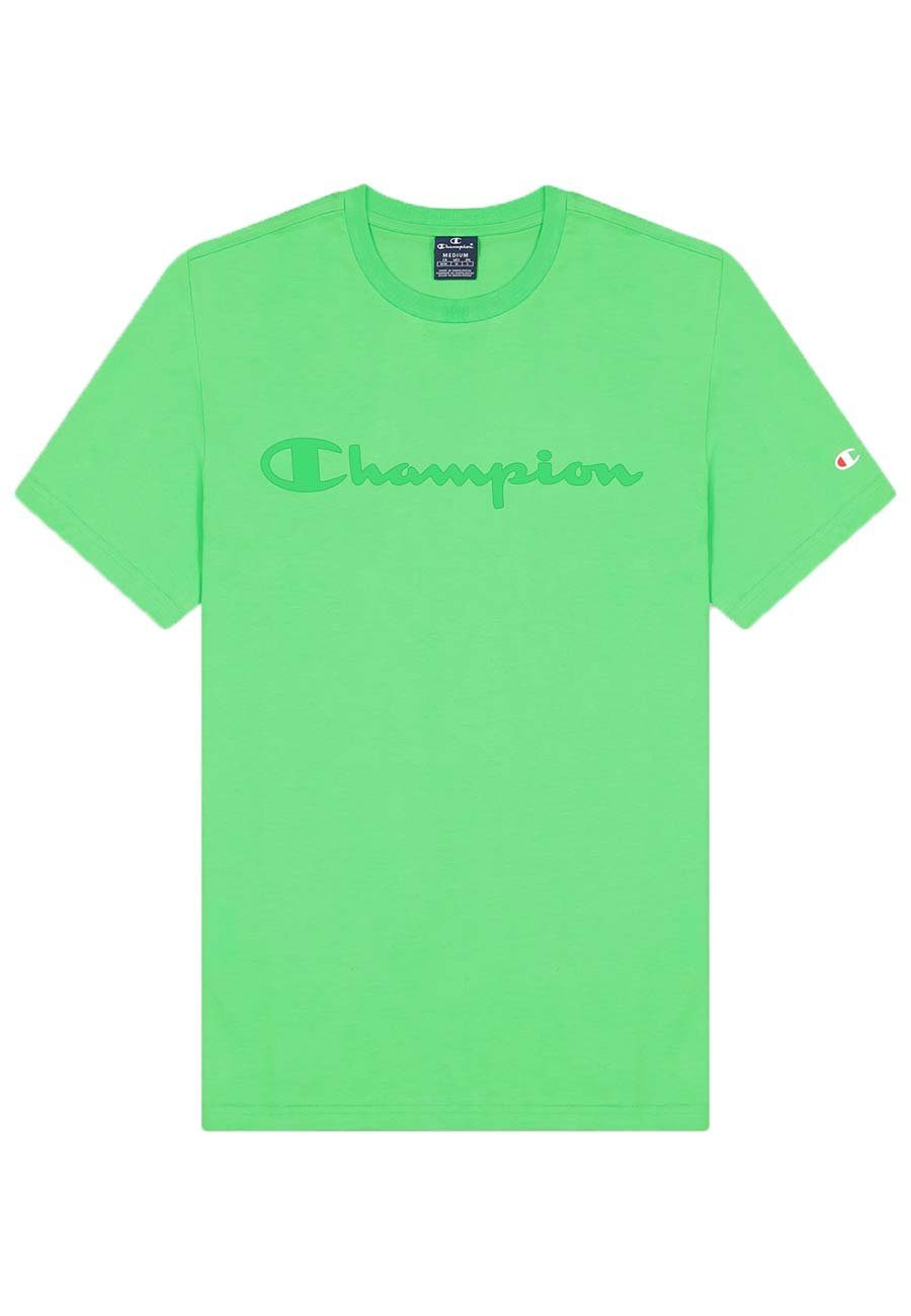Champion T-Shirt Champion Herren Crewneck T-Shirt Rundhals mit Logo