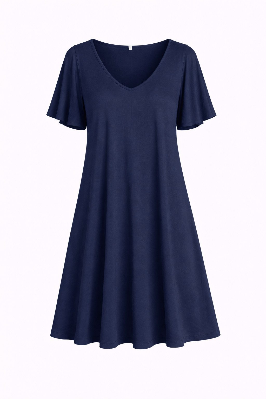 ITALY VIBES Sommerkleid - Kleid - Midikleid - Tunikakleid Damen - Schlupfkleid mit Flügelärmel ONE SIZE / passend für Größe M - XXL