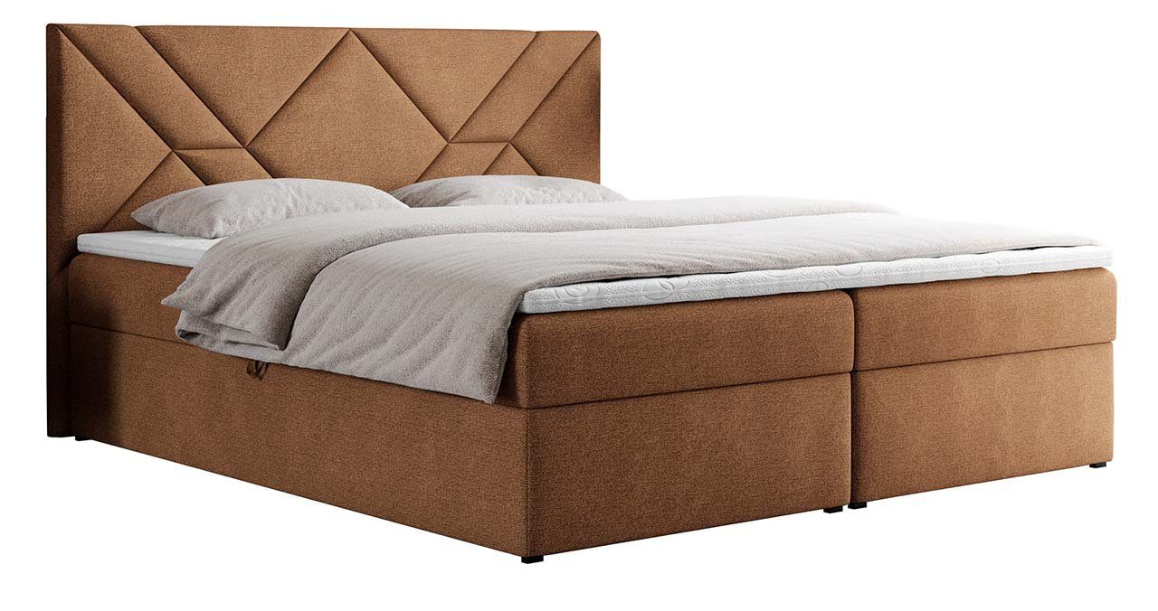 Boxspringbett MKS Topper NEOMI, Multipocket-Matratze Doppelbett, mit MÖBEL