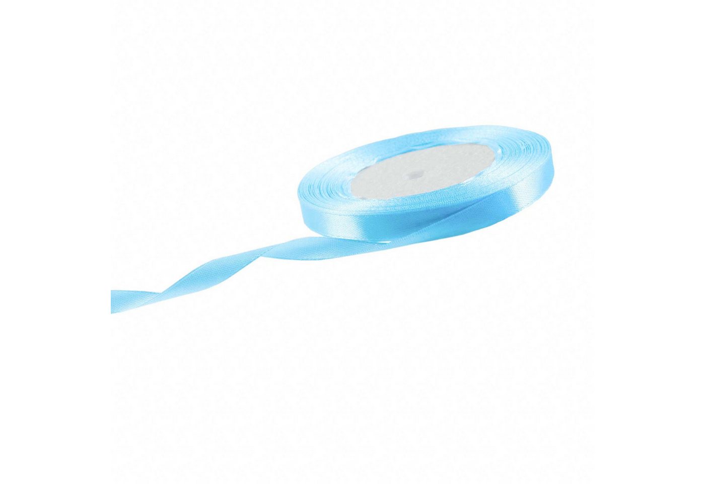 Thumbnail - maDDma Satinband 22,5m Satinband 10mm Dekoband Geschenkband Schmuckband, babyblau
