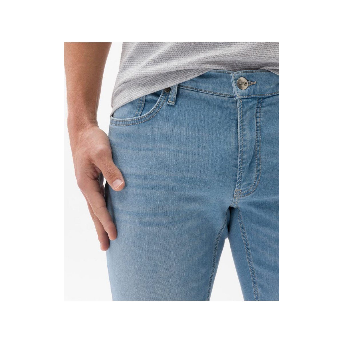 Brax (1-tlg) 5-Pocket-Jeans hell-blau